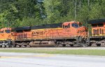 BNSF 7484 runs third in a quartet of units 